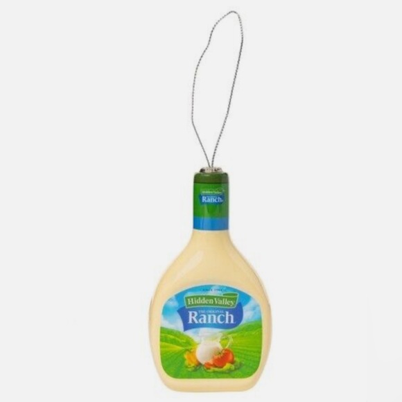 HIDDEN VALLEY RANCH DRESSING DECOUPAGE FOOD ORNAMENT New with Tag - Picture 5 of 6